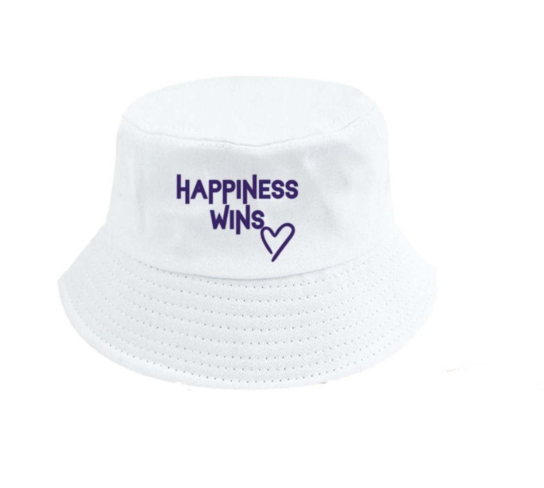 Bucket Hat (White/Purple)