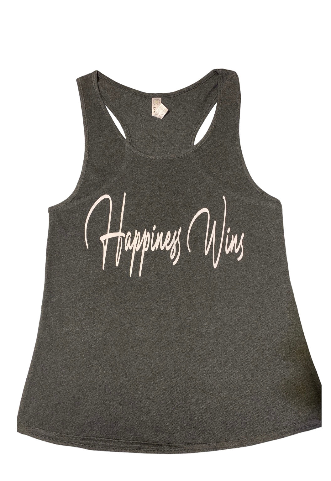 Dark Grey Racerback Tank Top